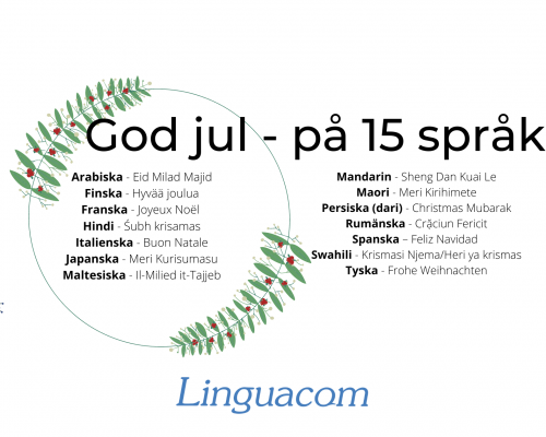 God Jul - Boka tolk online - auktoriserad tolk